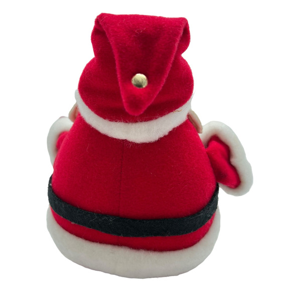 Plush Santa On A Shelf Bean Bag Hallmark Vintage 1982 Christmas Holiday Mantle - Picture 4 of 8